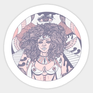 Npink Kemet Warrior Sticker